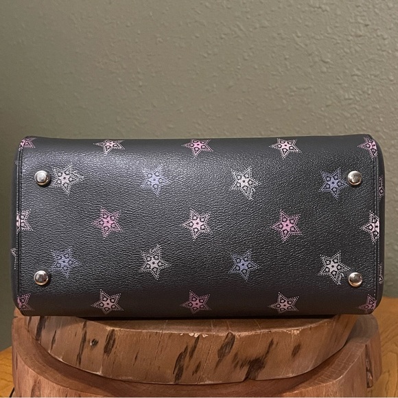 HTF NWOT COACH ROWAN SATCHEL WITH DOT STAR PRINT - Picture 6 of 16